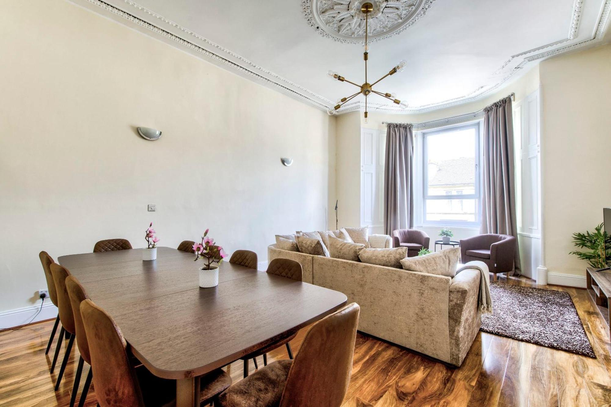 Stunning 5 Bedroom Apt, Close To City Centre, Sec, Hydro And Motorway Glasgow Ngoại thất bức ảnh